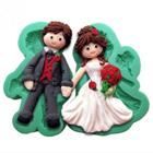 Molde de silicone noivos, casamento