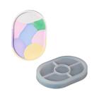 Molde de Silicone Oval para Coasters, Cinzeiros e Bandejas - Artesanato em Resina Epóxi