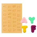 Molde de Silicone para Biscuit Casa da Arte - Modelo: Alfabeto Pequeno 346