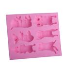 Molde de silicone para cães de 6 cavidades para sabonete/bolo/vela Wokex