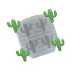 Molde de Silicone Quarteto de Mini Cactos Ref. 462 Flexarte