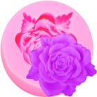 Molde De Silicone Rosa Flor Confeitaria Pasta Americana Bolo