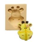 Molde de silicone rosto girafa, resina, confeitaria, biscuit molds planet