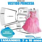 Molde De Vestido Princesa, Modelagem&Diversos, Tamanhos 2 A 12 anos