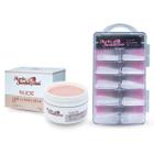 Molde F1 Bailarina 100 Un + Gel Led/Uv Alongamento Nude 24G