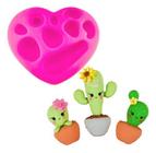 Molde Forma Silicone Biscuit Cactus - Decore Artesanatos SP