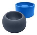 Molde Forma Silicone Gesso Cimento Vela Vaso Redondo M