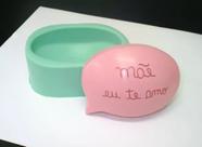 Molde Forma Silicone Sabonete - Mãe Eu Te Amo Oval - Decore Artesanatos SP