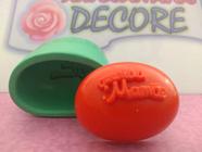 Molde Forma Silicone Sabonete Querida Mamãe Oval - Decore Artesanatos SP