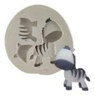 Molde Forma Silicone Sabonete Zebra Safari Cute - DECORE ARTESANATOS SP