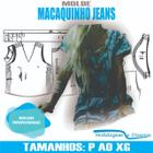 Molde macaquinho jeans, modelagem&diversos, p-xg, correios