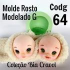 Molde Rosto Modelado G cod 64 - coleção Bia Cravol