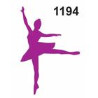 Molde Stencil Bailarina II em PVC 15x20cm - Fast Patch