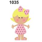 Molde Stencil Menina em PVC 15x20cm - Fast Patch