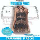 Molde vestido pregas, modelagem&diversos, p-xg, correios