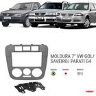 Moldura 2 Din Fiamon VW Gol G4 Saveiro G4 e Parati G4 Grafite