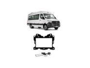 Moldura 2 Din Mercedes Sprinter 2020 2021 - Preto Fosco