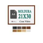 Moldura 21X30 Chão De Barro Com Vidro Diploma Arte Imagem