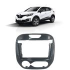 Moldura 2Din Preta Renault Captur Ar Digital 2018 em diante 9" Expex - EPX9RN002