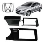 Moldura 3" Honda City EX 1.5 CVT Flex 2017 Preto Piano