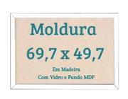 Moldura 49,7x69,7 Quebra Cabeça Grow 1000 Peças com Vidro - Belo Ornato