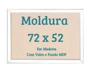 Moldura 52x72 Quebra Cabeça 1000 Peças com Vidro 72x52