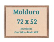 Moldura 52x72 Quebra Cabeça 1000 Peças com Vidro 72x52