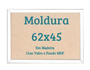 Moldura 62x45 Quadro para Quebra Cabeça 1000 Peças Com Vidro