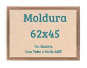 Moldura 62x45 Quadro para Quebra Cabeça 1000 Peças Com Vidro