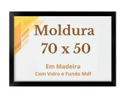 MOLDURA 70x50 COM VIDRO E FUNDO MDF PARA FOTO IMAGEM 50x70 OU QUEBRA CABEÇA