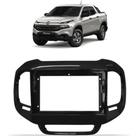 Moldura 9" fiat toro 2016 a 2022 black piano