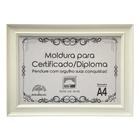 Moldura A4 Quadro Certificado Diploma Premium e Tela Acetato