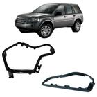 Moldura Aro da Alavanca Freio de mão e Câmbio automático Land Rover Freelander s 2008 a 2012 - Tunning Couros