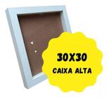 Moldura Caixa Alta 30x30 Branco Com Profundidade