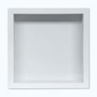 Moldura Caixa Alta 30X30Cm Branco Vidro 53cm De Profundidade