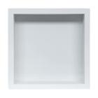 Moldura Caixa Alta 35X35Cm Branco Vidro