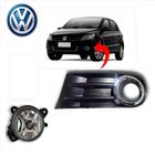 Moldura com Farol de Neblina Gol G5 2011 Aro Cromado LE