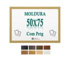 Moldura Cru 50X75 Cm Para Impresso Poster Arte Quadro Petg