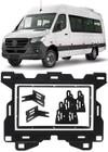 Moldura de Painel 2 Din 7" Polegadas Mercedes Benz Sprinter 2020 Em Diante