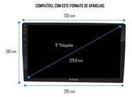 Moldura De Painel 2 Din 9 Pol Fiat Strada 2020 2021 Preto - Autoplast