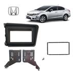 Moldura de Painel 2 Din Honda Civic 2015 LXS Preto