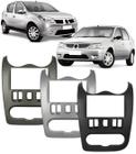 Moldura De Painel 2 Din Renault Sandero 2008 à 2011 Logan 2008 à 2011 Para Cd Dvd 2 Dins - Padrão Original