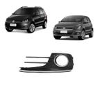 Moldura Farol Auxiliar Fox 2015 Preto Aro Cromado LE