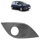 Moldura Grade do Milha Fiat Palio 2012 A 2017 Cinza Com Furo Milha