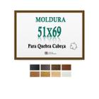 Moldura Marrom 51X69 Para Quebra Cabeça Grow 1000 Peças Petg