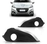 Moldura Milha Peugeot 208 2017 A 2018 Com Furo Friso Cromado - RETOV