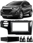 Moldura Painel 1 E 2 Din Honda Wr-V Para Cd Dvd Black Piano