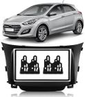 Moldura Painel 2 Din 7 Pol Hyundai I30 2013 À 2016 Preto - Autoplast