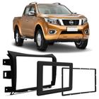 Moldura Painel 2 Din Nissan Frontier 2018 2019 2020 2021 Preto 7" 9" Pol - Ludovico