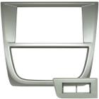 Moldura Painel Central 2 Din Dvd Gol Saveiro Voyage G5 2009 à 2012 Prata